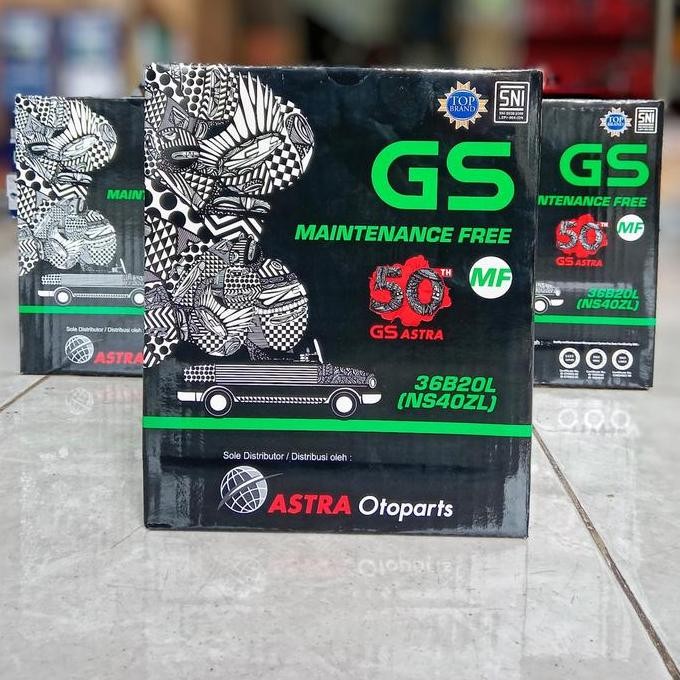 Aki Mobil Honda Brio, Freed, Mobilio Gs Astra Mf Ns40Zl Aki Kering