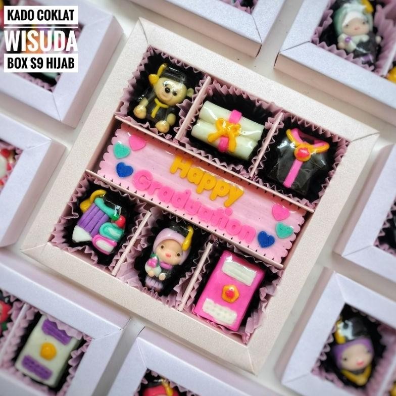 

kado hadiah wisuda sempro coklat S9 happy graduation cewek cowok nUg