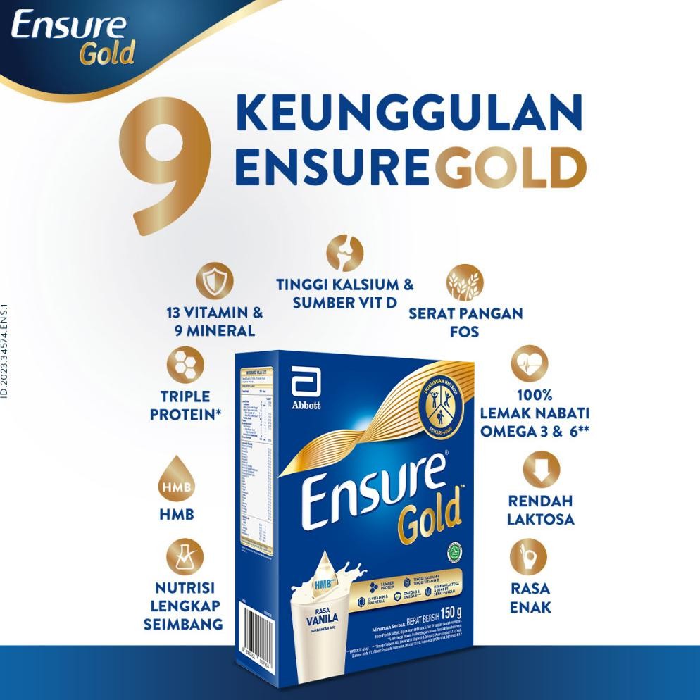 

ENSURE GOLD HMB VANILA PAKET 1 BOX|| MENGURANGI RESIKO KANKER nUg