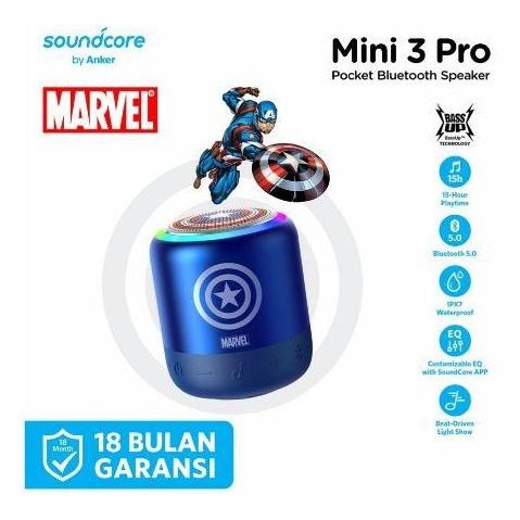 Anker Marvel Soundcore Mini 3 Pro Bluetooth Speaker Ori New Stok
