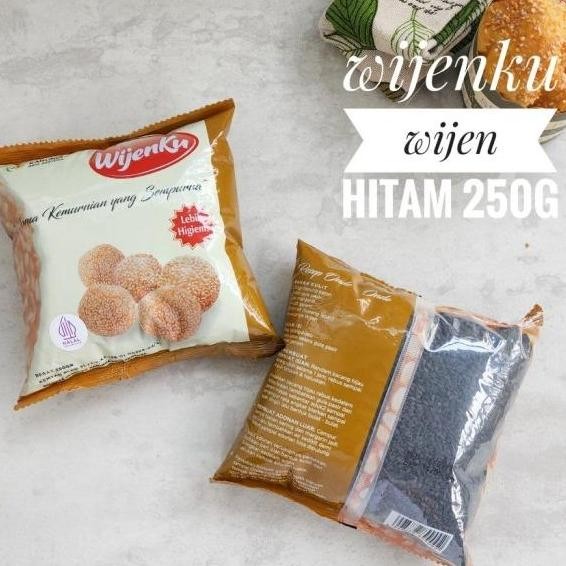 

Terlaris Wijen Hitam Wijenku Black Sesame /Wijen Hitam Kemasan Sachet/250 Gram