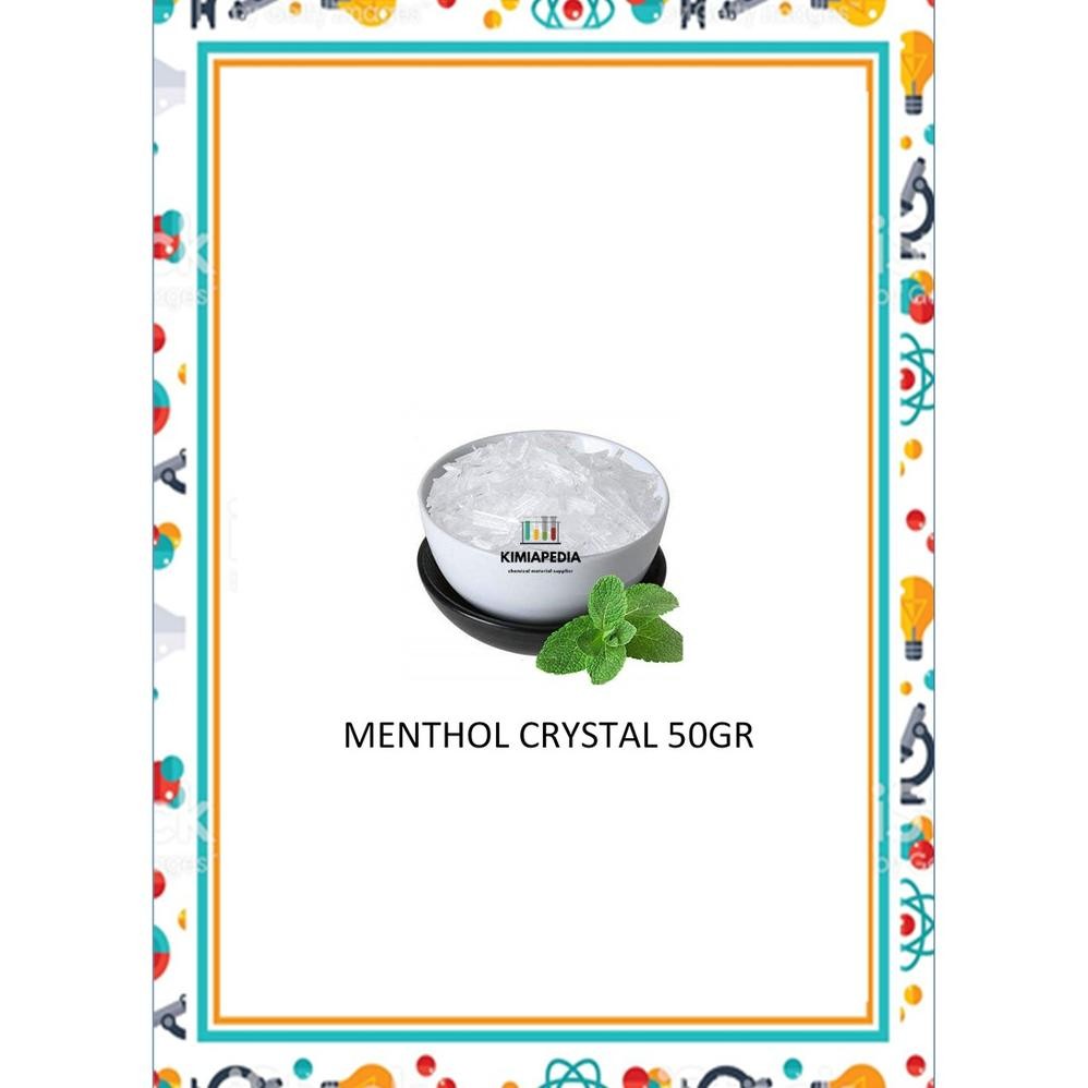 

Menthol Crystal 50gr / Mentol Peppermint Mint Kristal Food Cosmetic Grade Import nUg