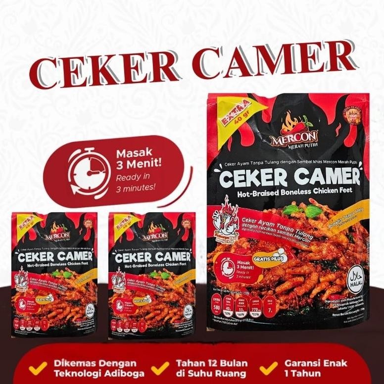 

Ceker CaMer Mercon Merah Putih Cakar Mertua Ceker Mercon Tanpa Tulang Mercor Ceker Camer Hot Broasted Boneless Chicken Feet nUg