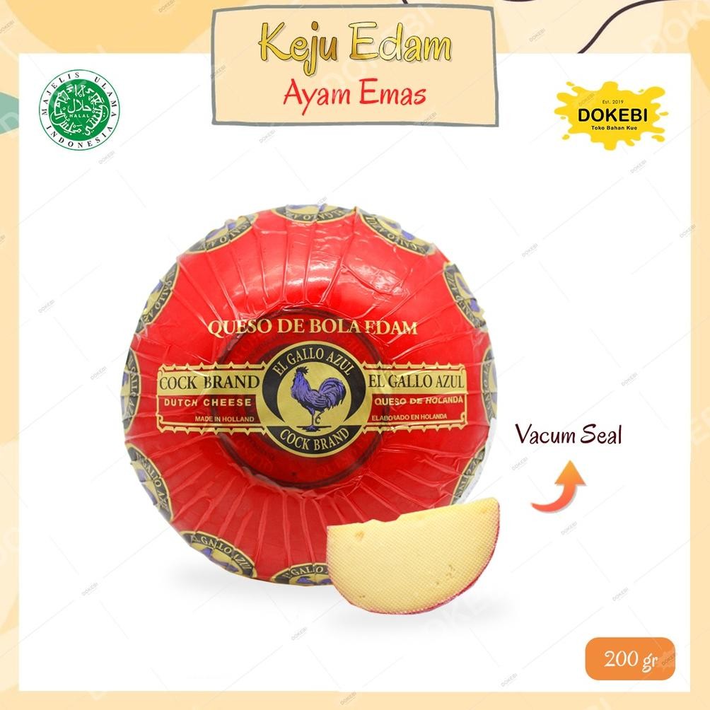 

Keju Edam - Repack 200G / Keju Bola Ayam Brand / Edam Cheese nUg
