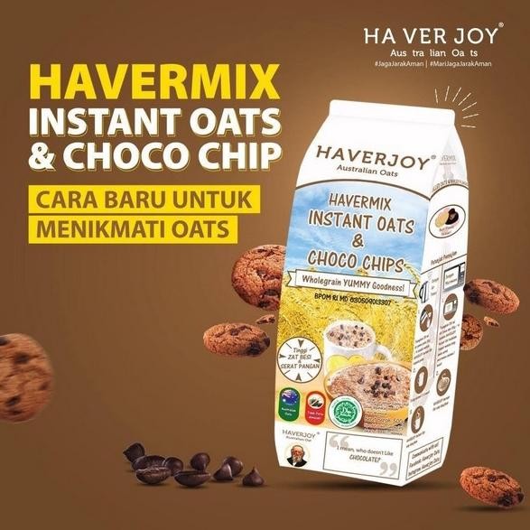 

Haverjoy Havermix Instant Oats & Choco Chips 1 Kg Australian Oat 1Kg AST nUg