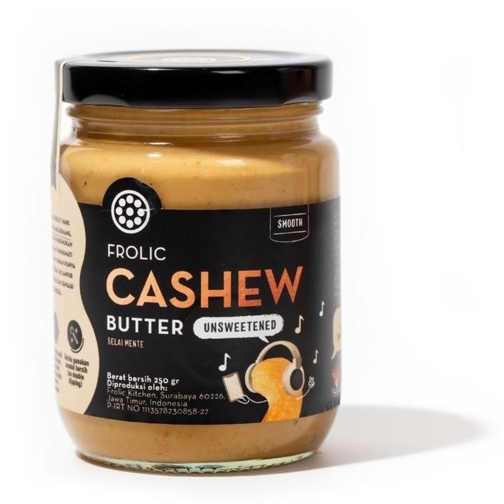 

FROLIC Cashew Butter Unsweetened - Selai Kacang Mente Mede (Vegan&Keto-friendly) AST nUg