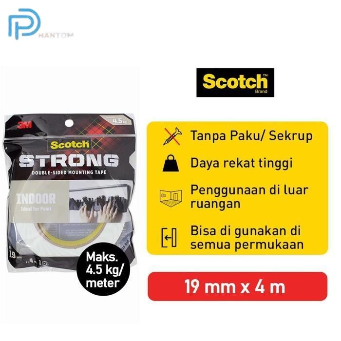 

BARU KTMSTORE 3M SCOTCH STRONG PEREKAT ISOLASI INDOOR MOUNTING TAPE 19MMX 4M 110-M19