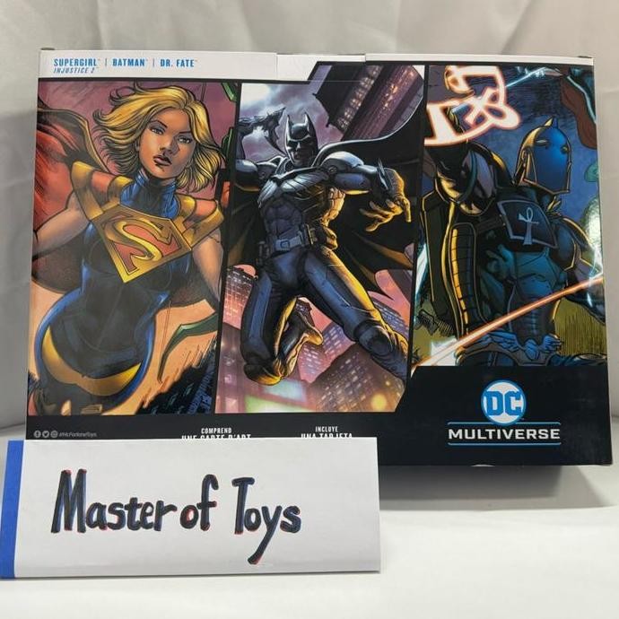 McFarlane DC Multiverse INJUSTICE 2 BATMAN SUPERGIRL DR FATE 3 PACK