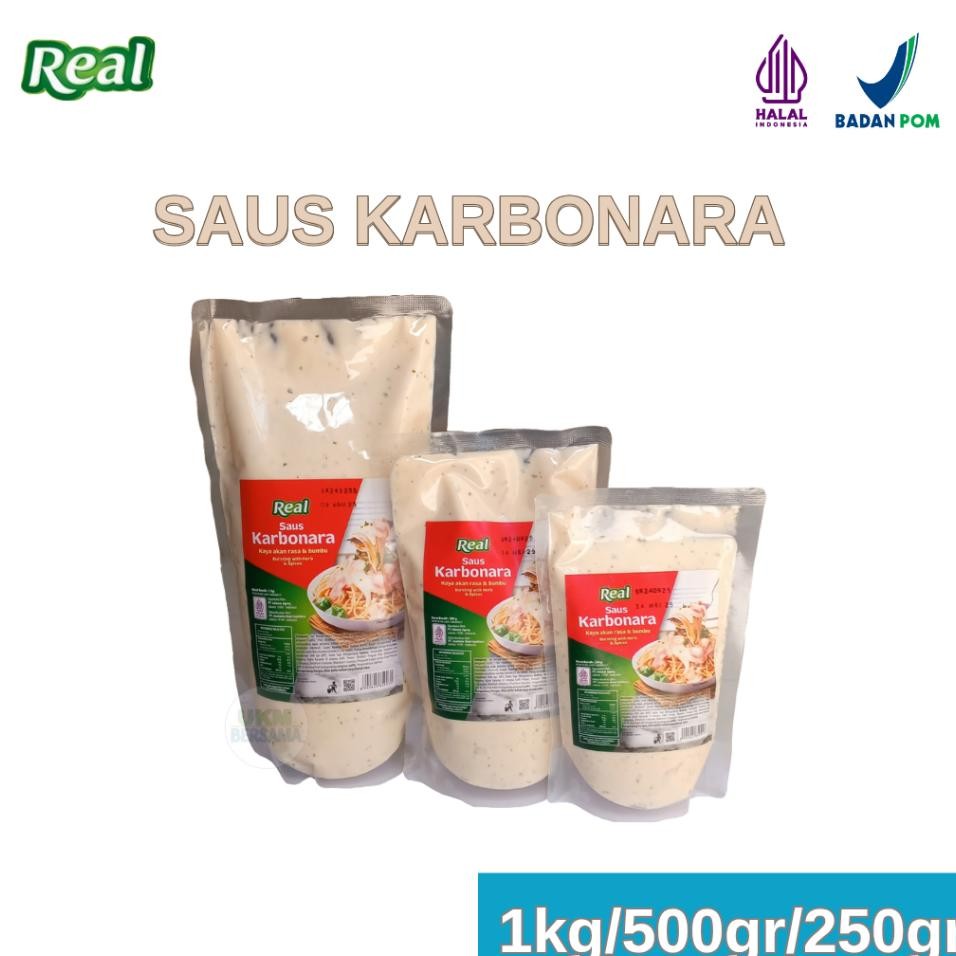 

Real Auao Paghetti Carbonara Arbonara Etra Eju Creamy 1Ggr250Gr