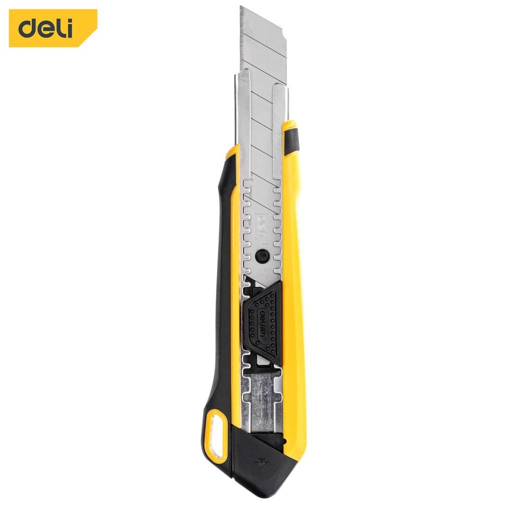 

ready deli utility knife / cutter pisau sk4 bahan abs+tpe edl018z {terbaru/terlaris/tergcor/kekinian}
