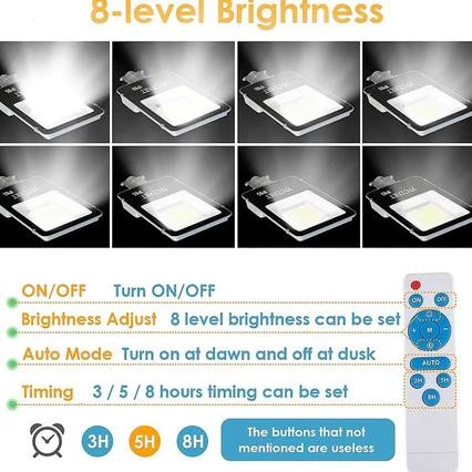 HJK Garansi 30 tahunLampu tenaga surya outdoor matahari Lampu jalan LED 3000Watt IP67 tahan air luar