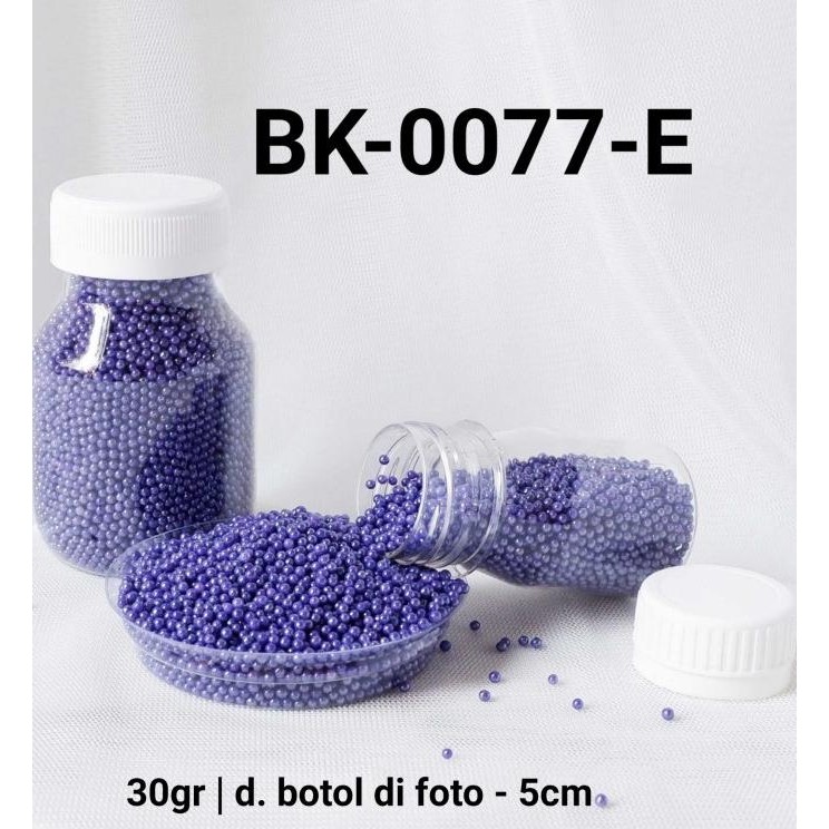 

monggo] BK-0077-E Sprinkles sprinkle sprinkel 30 gram mutiara ungu