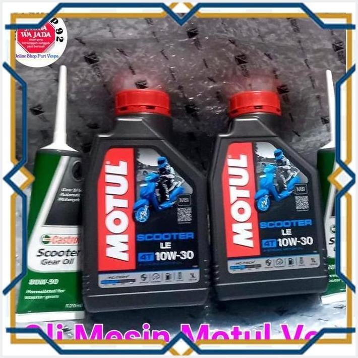 [RDO] MOTUL OIL PAKET OLI MESIN PIAGGIO VESPA MATIC (OLI MESIN+ GARDAN)