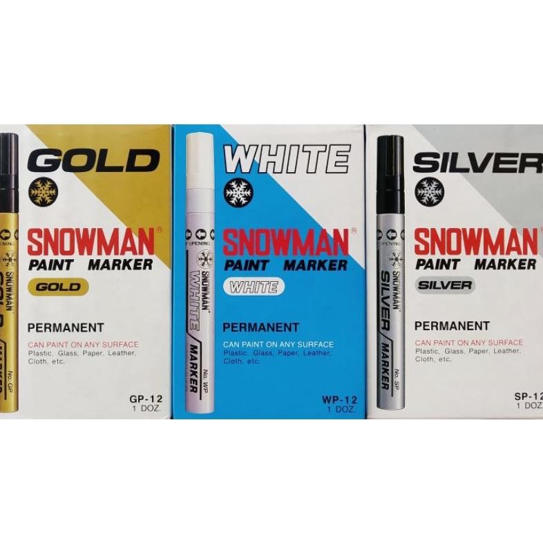 

RB Spidol Snowman Paint Marker 1 Pak 12 Pcs 3 Warna