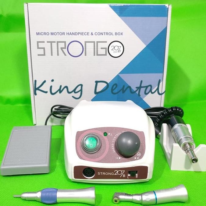 Dental Micromotor Strong 207B Gigi Mikromotor Siswa Lengkap