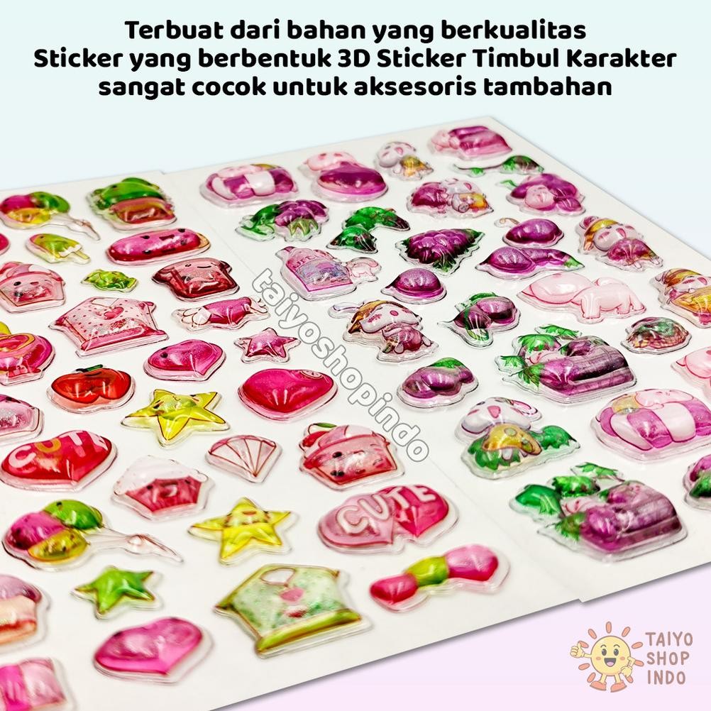 

[original] 3d sticker timbul karakter animal kartun planet flower stiker dekorasi aksesoris fashion toys [terlaris] [terbaik]