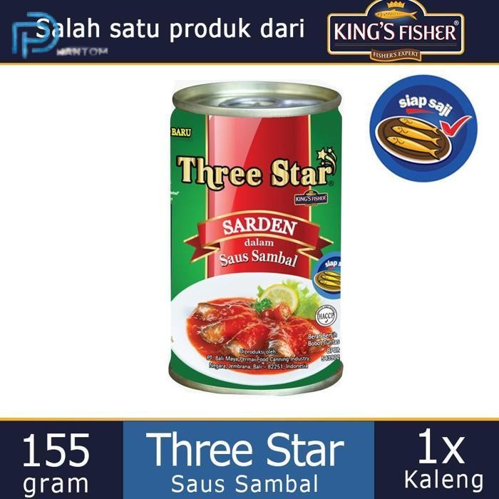 

BARU KTMSTORE THREE STAR SARDEN MINI SAUS SAMBAL MAKANAN KALENG 155G