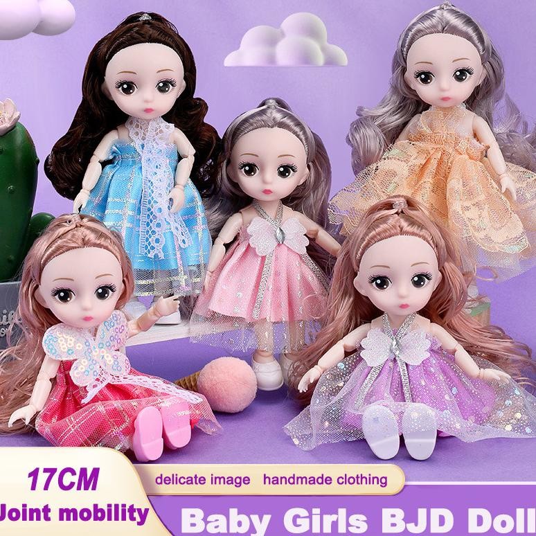 ''Terlaris" Mainan 17 Cm Anak Perempuan Boneka Yuna Bjd Doll Diy /Boneka Korea /Boneka Cute Murah