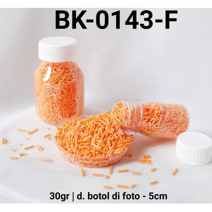 

<<<<<] BK-0143-F Sprinkles sprinkle sprinkel 30gr 30 gram meses orange