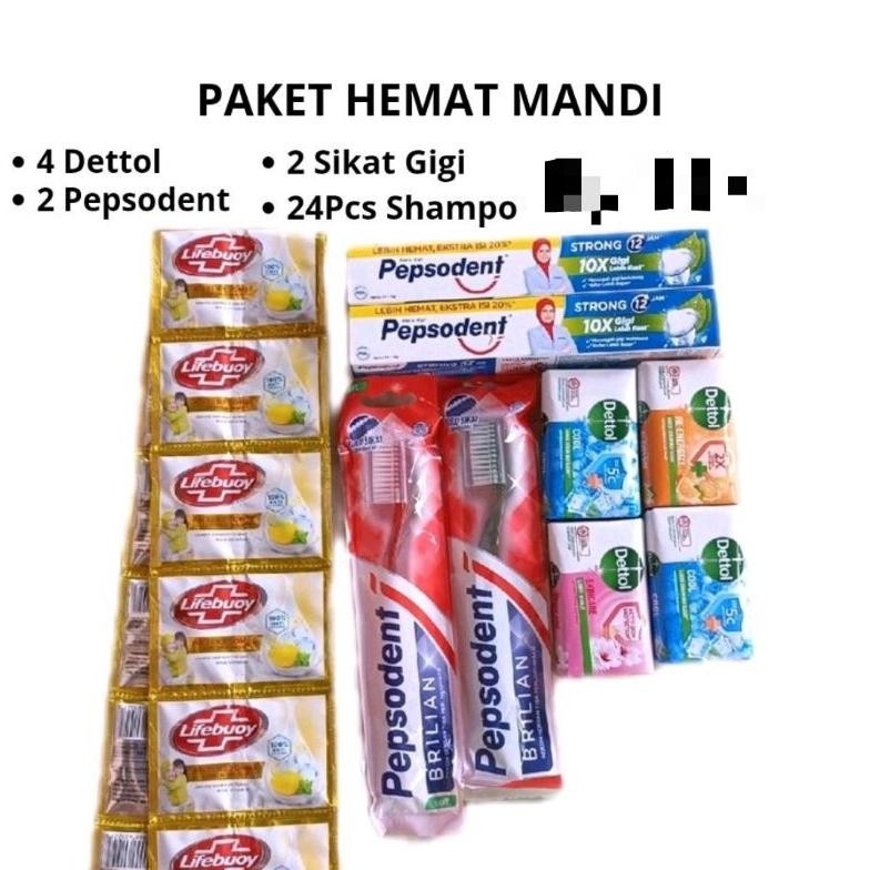 TERLARIS Paket Hemat Mandi 4 Dettol/ 4 Zen/ 3 Shinzui / 3 Lifebuoy + Shampo Lifebuoy 1 Renteng + 2 P