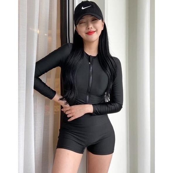 Swimsuit Wanita Rashguard Baju Surfing Diving Baju Renang Wanita