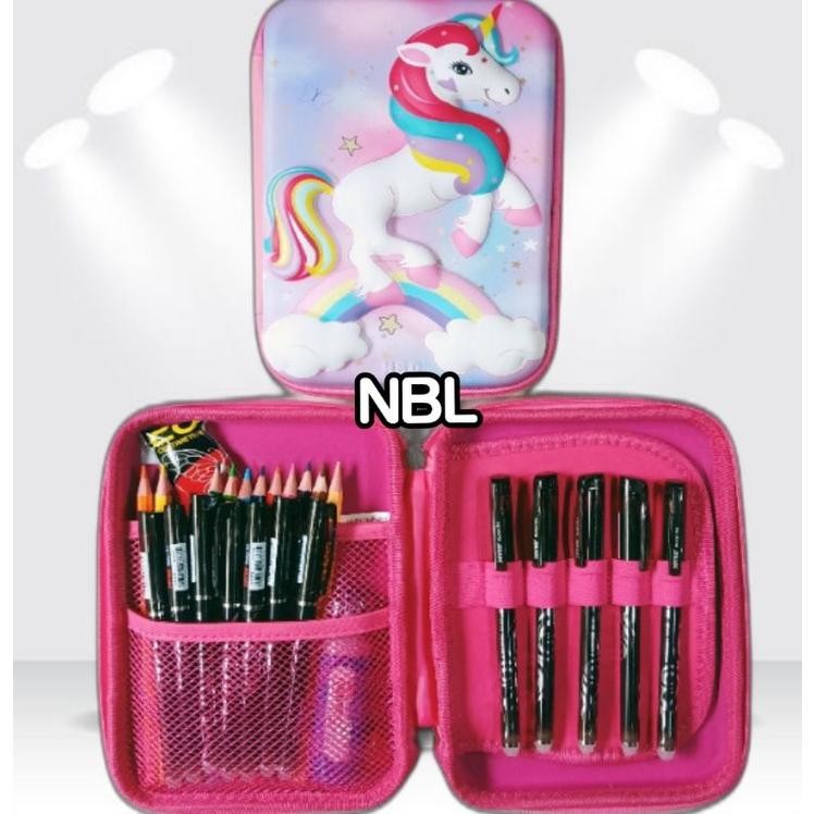 

RB Tempat Pensil,Produk Unicorn Timbul size14x3,5x21,5cm,Bahan halus
