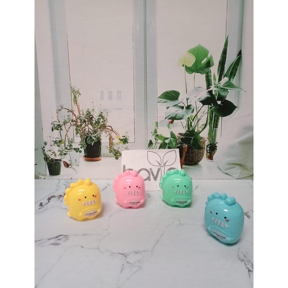 

''Terlaris" (1Pc) Serutan 2 Lubang Model Dinosaurus/Rautan Orotan Murah