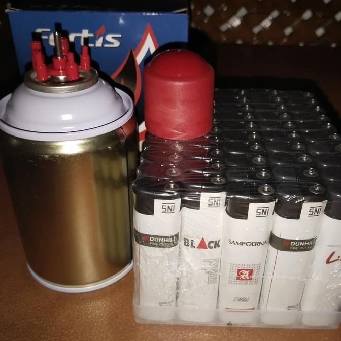 korek gas fortis 50 pcs + isi gas 125gr