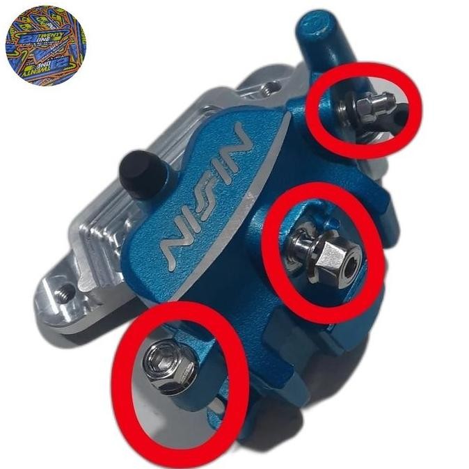 BEST PAKETAN BAUT STAINLESS KALIPER NISSIN SAMURAI