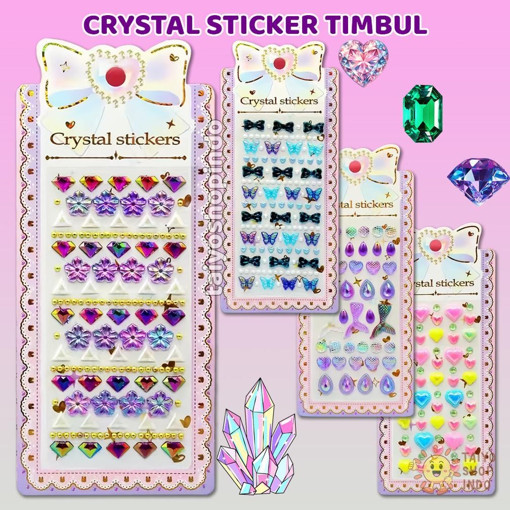 

[original] crystal sticker timbul love flower butterfly mermaid stiker style dekorasi aksesoris diamond [terlaris] [terbaik]