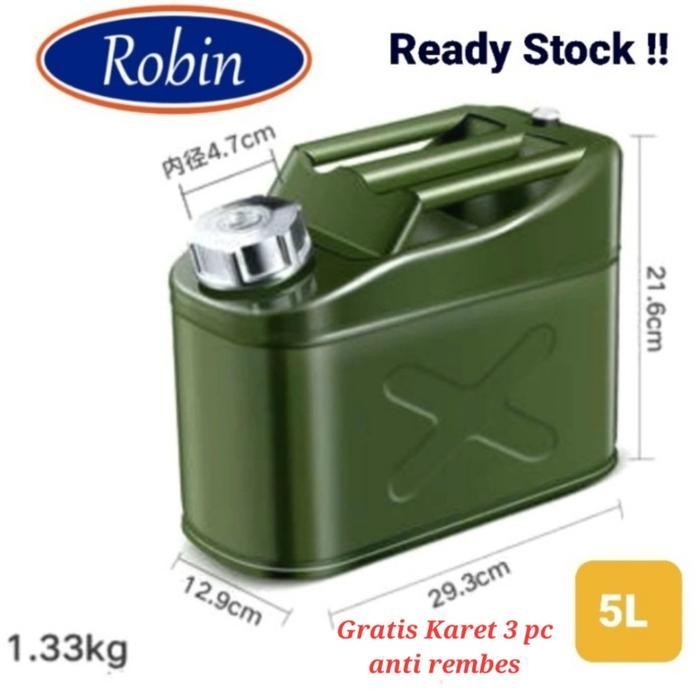 Jerigen 10L Jerry Can 10 Liter Besi Tempat Genset Bbm Bensin Solar Original Dan Terpercaya