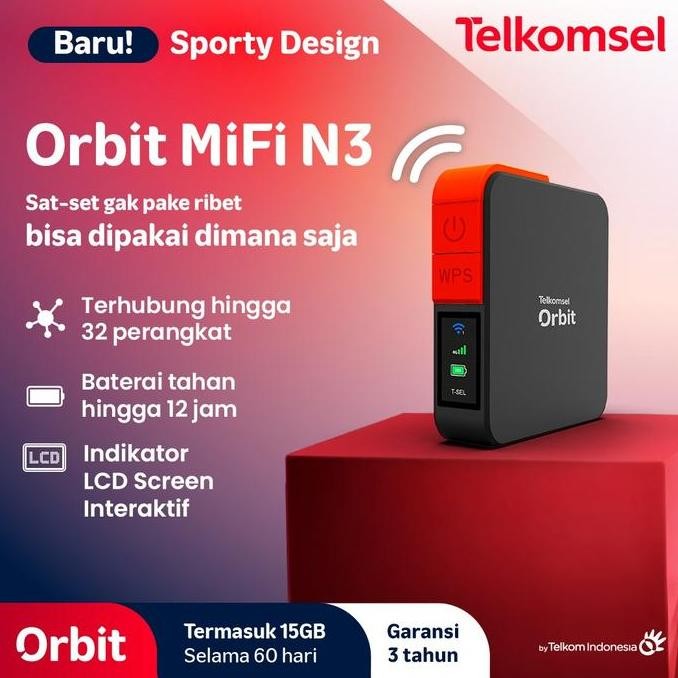 Modem MiFi Telkomsel Unlock HKM001 14GB 60Hari BYPASS Ready 3000mAh