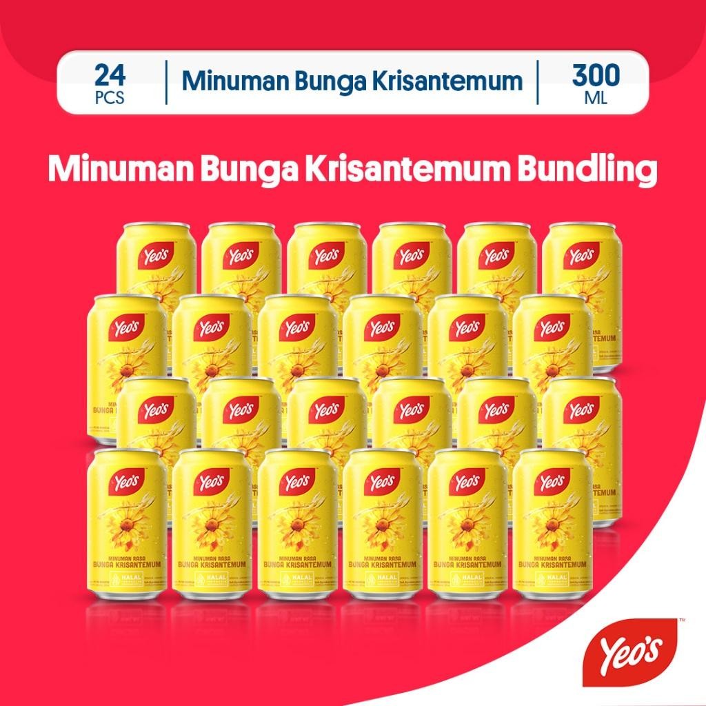 

NEW PRODUCT YEOS MINUMAN KALENG TEH KRISANTEMUM 300ML - 24 PCS NATURES TOUCH.