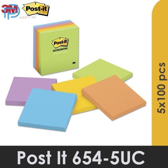 

BARU 3M POST IT 3M WARNA MEMO STICK 5 ULTRA COLOR 3X3 IN 654-5UC