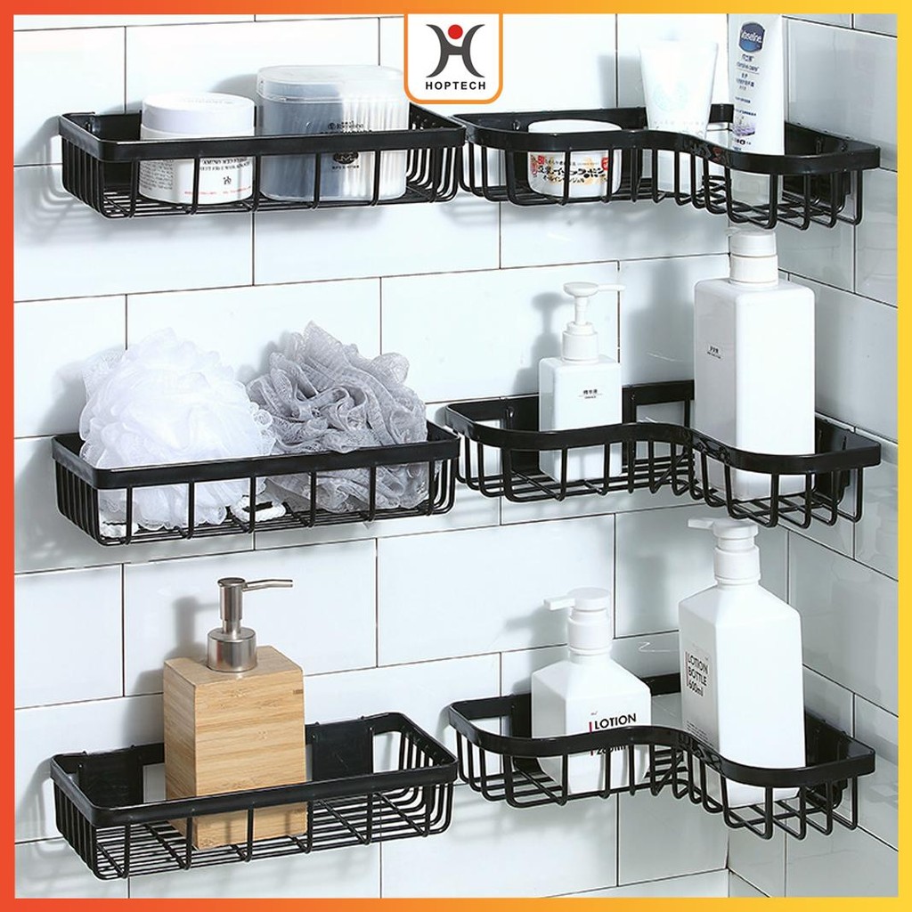 Rak Kamar Mandi Tempel Dinding Rak Sabun Kamar Mandi PVC Gantung Tanpa Bor