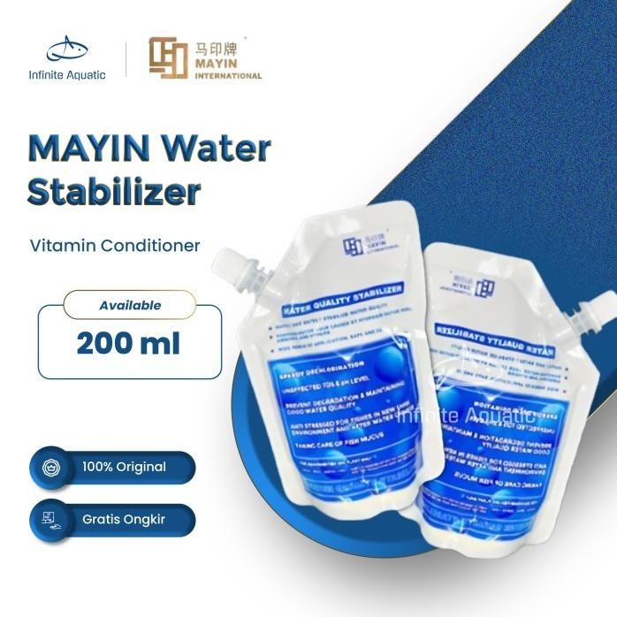 

Terlaris Mayin Water Quality Stabilizer - Vitamin Ikan Penjernih Air Amonia Terlaris