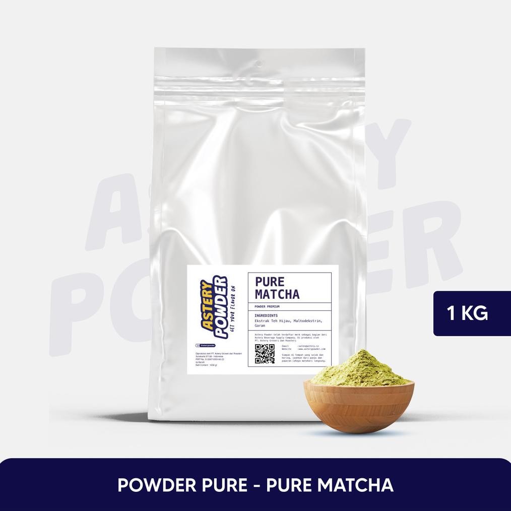 

100% Pure Matcha 1 Kg Astery Powder / Powder Drink Matcha Bubuk Minuman Matcha Asli Murni 100 Gram