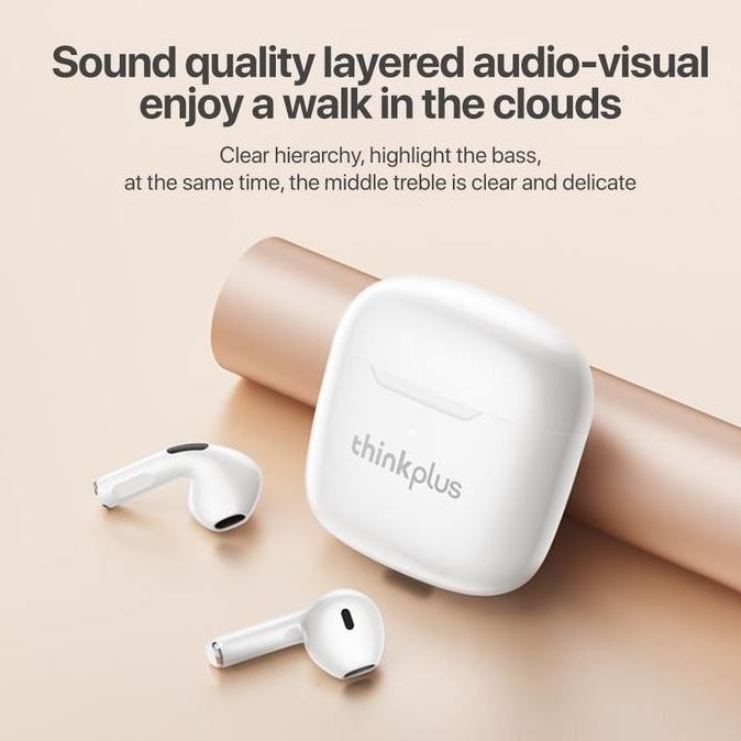[+ Pouch] Thinkplus Lp1 Headset Earphone Earbuds Tws Bluetooth Wireless Sound Hifi Stereo Coil Headp