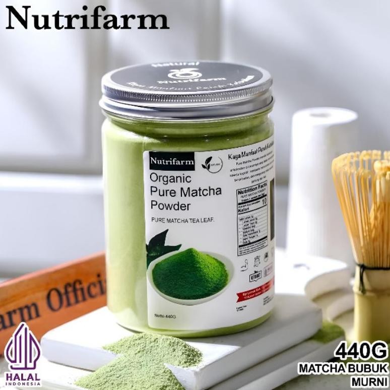 

Serbuk Bubuk Organik Pure Matcha Green Tea Powder Toples 440G