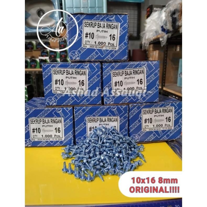 Sekrup Baja Ringan 10x16 MOON LION