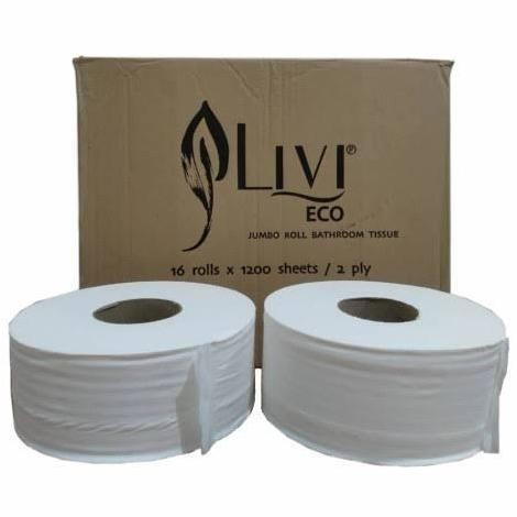Tissue Jumbo Roll Livi JRT isi 16 Roll (1 Dus)