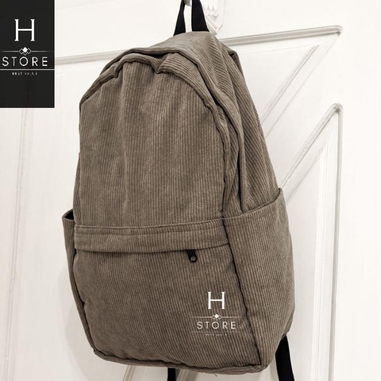 tas ransel corduroy Backpack corduroy tas sekolah