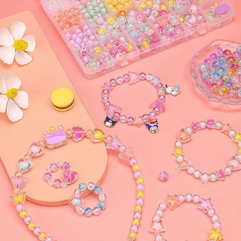 Mainan Manik Anak Gelang Diy Manik Manik Mainan Edukasi Kreatifitas Anak Meronce Manik Diy Beads Mai