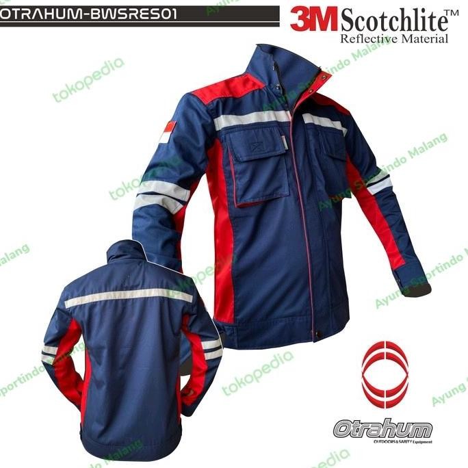 . Baju Wearpack Semi Jaket Safety Resleting Seragam Kerja K3 Pita 3M