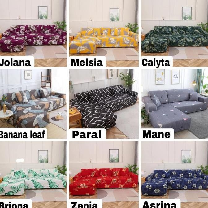 Cover sofa motif LETTER L/Sarung PENUTUP SOFA letter L