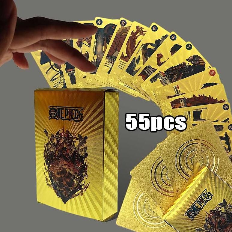 55pcs 1 Box Card One Piece / Kartu One Piece Card Game Luffy Zoro