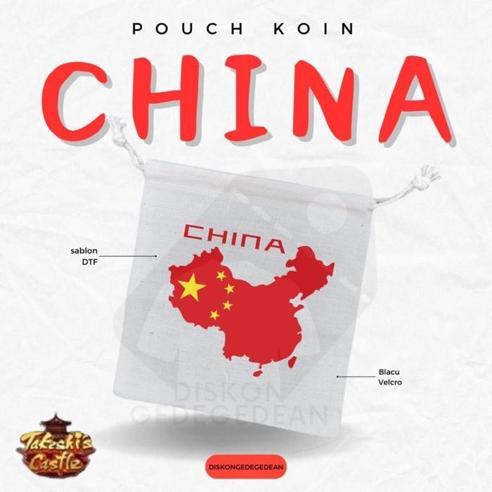Murah Diskongedegedean Pouch Dompet Koin Souvenir China Dompet Koin Oleh Oleh Beijing Bahan Blacu Ty