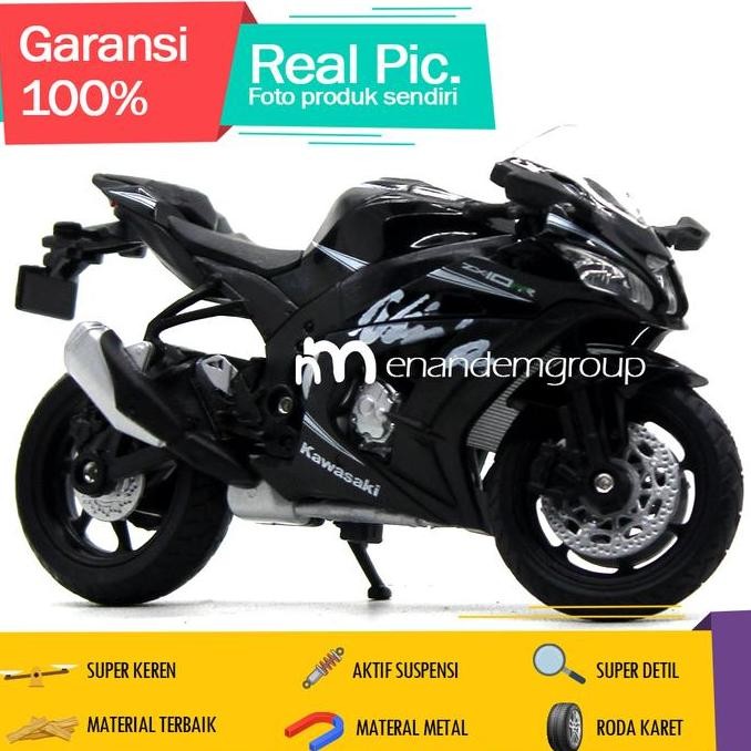 Diecast Miniatur Mainan Motor Kawasaki Ninja ZX10RR