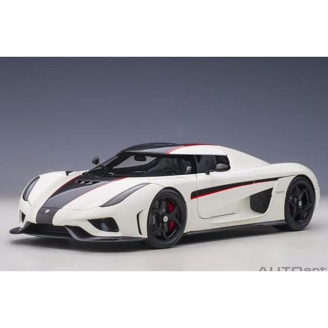 1/18 AUTOART KOENIGSEGG REGERA RED WHITE DIECAST NOT FRONTIART JESKO