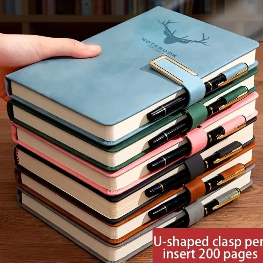 

Vintage A5 Leather Notebook With Personalized Soft Cover, Perfect For Business Meetings, Schools, And Homes With Bookmarks